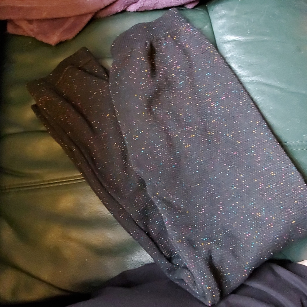 cute sparkly leggings o/s kids